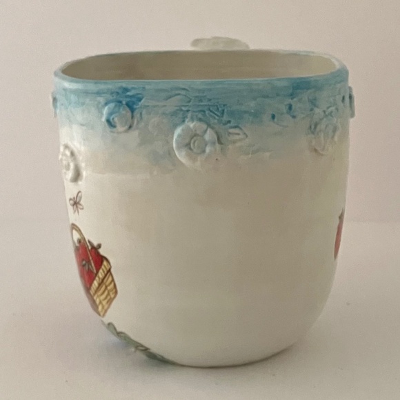 Folklorica Hand Painted Owl Tea Time Cup with Saucer by Artist Jean Cotton - Picture 11 of 15